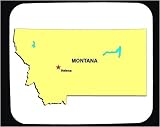 Mouse Pad with montana, map, united