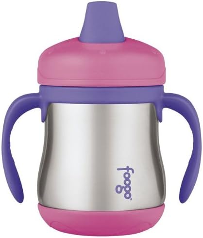 Foogo Leak-Proof Sippy Cup with Handles (7 oz) - Pink