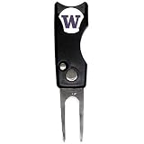 Washington Huskies NCAA Spring Action Divot Repair Tool w/ Ball Marker
