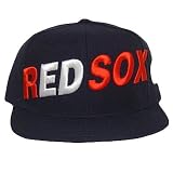 MLB BOSTON RED SOX FLAT BILL HAT CAP NAVY SIZE 8