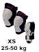 Kinder Inliner Inlineskates Schützer für Mädchen Gr. XS / 25-50kg Schwarz-Weiß-Pink Protektoren SET Arm,-Bein- und Ellenbogenschützer