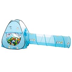 SOMMER PINGUINE Tunnel B�llebad pop-up Zelt mit 150 T�V-gepr�ften bunten B�llen