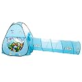 SOMMER PINGUINE Tunnel B�llebad pop-up Zelt mit 150 T�V-gepr�ften bunten B�llen