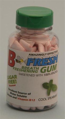 B-Fresh Inc - Cool Spearmint Gum (Bottle), 100 gum