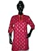 Designer Tunics-Amaranth Cerise Womens Summer Clothing Cotton Printed Tunic Tops M Free Shipp