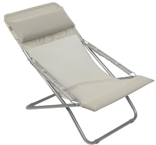 Lafuma Chaise TRANSABED XL + avec Batyline (Couverture: beige) chaise pliante