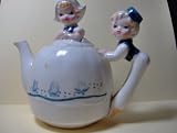 Dutch Girl & Boy Porcelain Teapot