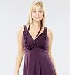 The Olian Matte Jersey Gathered Bust Empire Strappy Top