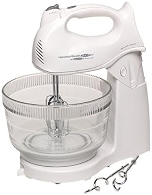 New shop Hamilton Beach Power Deluxe Hand Stand Mixer Brand Kitchen White Mixing Baking