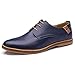 XMWEALTHY Men's Size Plus Dress Shoes Blue US 12,EU size 47