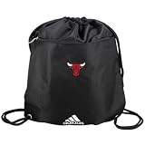 adidas Chicago Bulls Black NBA Logo Gym Sack