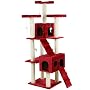 TecTake De Luxe Arbre � Chat 186 cm rouge diam�tre&hellip de TecTake