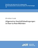 Produkt-Bild: Allgemeine Gesch&auml;ftsbedingungen in Peer-to-Peer-M&auml;rkten