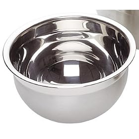 Kitchen Craft Deluxe Stainless Steel Round Mixing Bowl, 4 Litres