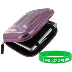 Memory Foam Hard Shell Case (Candy Lilac) for Sony Cybershot DSC-T500 Digital Camera