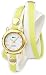 La Mer Collections Women's LMLW4042 Cr&egrave;me Yellow Gold Circle Layered Wrap Watch