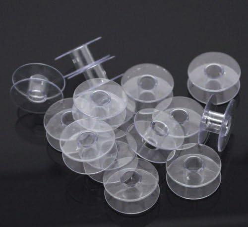 100 Clear Bobbin Plastic Spools for Thread String Sewing Bobbin Bobbin Thread 21mm X 9mm