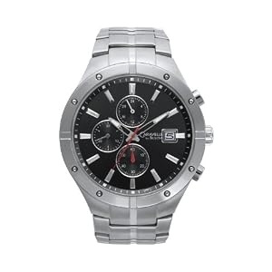 Caravelle by Bulova Mens 43B117 Black Dial Bracelet Watch