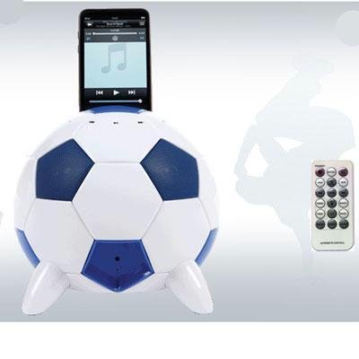 Speakal mi-Soccer 2.1 Stereo Speakers and Docking Station with 3 Speakers for iPod (Blue/White)