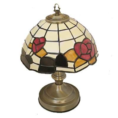 Vintage Stained Glass Table Dimmer Touch Light/Lamp