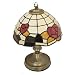 Vintage Stained Glass Table Dimmer Touch Light/Lamp