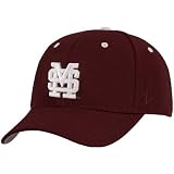 NCAA Zephyr Mississippi State Bulldogs Maroon DHS Fitted Hat (7)