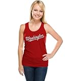 Washington Nationals Women's Red Bling Tank Top