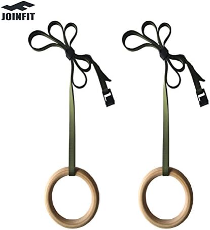 Wood Gymnastic Rings for Full Body Strength and Crossfit Training