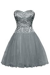 Sweetheart Cocktail  Organza Sleeveless Beaded  Ball Gown Evening Dress/Homecoming Dress/Prom Dress/Party Dress/Wedding Dress 