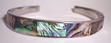 Paua Abalone Shell Flex Cuff Bangle Bracelets