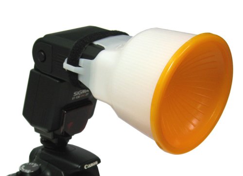 Prolight Universal Studio Inverted Dome Flash Diffuser for Canon EOS, Nikon, Olympus, Pentax, Sony, Sigma, & Other External Flash Units (Includes White & Amber Dome Covers)