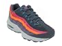 Nike Women's NIKE AIR MAX 95 WOMEN'S RUNNING SHOES 8 (DRK GREY/WID PINK/TTL ORANGE)