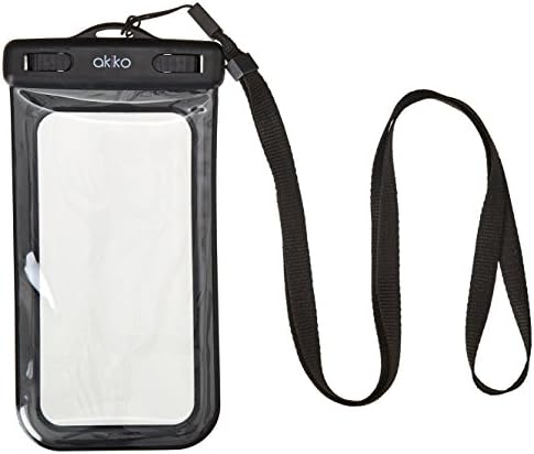 Waterproof Case, Akiko (IPX8 Certified - Up to 100FT) Universal Protective Waterproof Pouch Bag Case for iPhone 6 6s, Samsung Galaxy S Series (For Devices 4.7") - Retail Packaging - Black