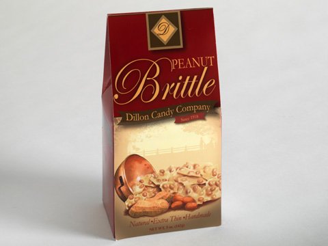 Dillon's Peanut Brittle ~ 5oz Gable Box ~ Pack of 3 by Brittle Candy