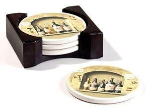 Chateau Margaux Absorbent Coasters - Set of 4