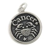 Sterling Silver Cancer & Imaginative Zodiac Pendant