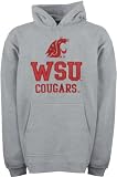 Washington State Cougars Youth Grey Tackle Twill Hooded Sweatshirt