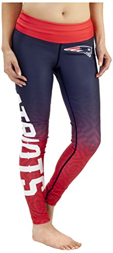 NFL New England Patriots Gradient Print Legging, Blue, Medium