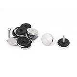 uxcell ミラー ネイル 22mm 直径 ラウンド キャップ スクリュー ホーム オフィス 8個入り