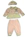 Baby : Beyond Basics Kids - Newborn Baby Girls Long Sleeved Velour Pant Set with Matching Cap, Pink (Size 6-9Months)