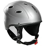 Produkt-Bild: Neuer Kinder und Jugend Skihelm in Farbe silber mit Verstellrad g&uuml;nstigst