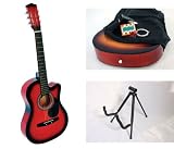 38 Red Acoustic Cutaway Guitar Combo