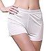 Paradise Silk Women's Silk Knit Lacy Waistband Boy Leg Legging Shorts