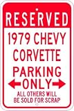 1979 79 CHEVY CORVETTE Parking Sign - 10 x 14 Inches