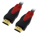 High Speed HDMI Cable - 1080p (Full HD) Supports 3D TV- Audio Return Channel - 4Kx2K - 1440p - 1080p - Blu-Ray - PS3 - XBox 360 HDMI to HDMI (6 feet, 24k Gold Plated Tips)