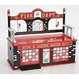 Firefighter Toy Box Bench Image