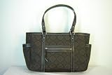 Nine West Element 9 Medium Handbag/Tote ~ Dk Brown/Khaki In Color