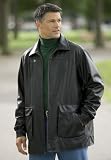 Washable Faux Leather Hipster with Flap Pockets