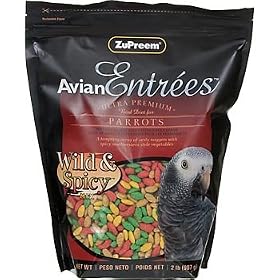 ZuPreem Avian Entrees Wild and Spicy Mix Ultra Premium Bird Diet for Parrots 2 lbs.