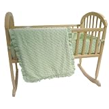 American Baby Company Heavenly Soft Minky Dot 3 Piece Cradle Set